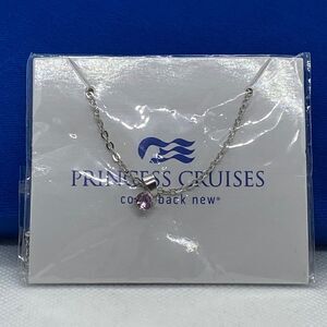 💛 NWT Effy Silver Tone Pink Topaz Necklace